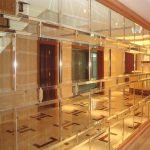 Glass Brick Bronze 5mm Mirror Wall